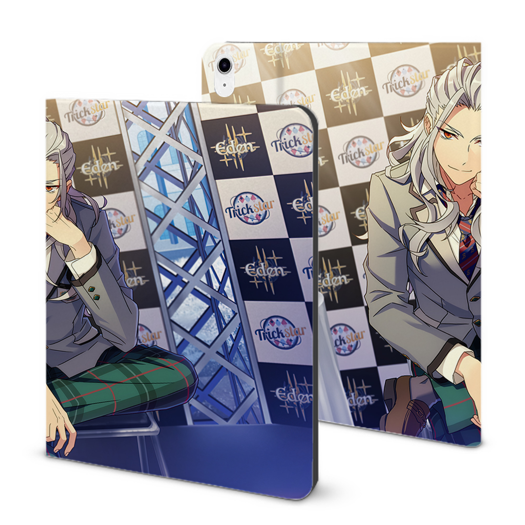 （画像用） あんさんぶるスターズ! Ensemble Stars IPad ケース ブック型 PUレザー TPU 耐衝撃 軽量 薄型 ペン収納なし 全面保護 IPad 各モデル対応